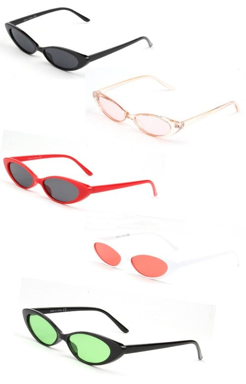 Women Round Oval Small Fashion Sunglasses