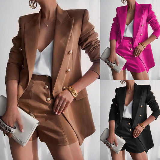 Women's Jacket Shorts Suit Two-piece Suit